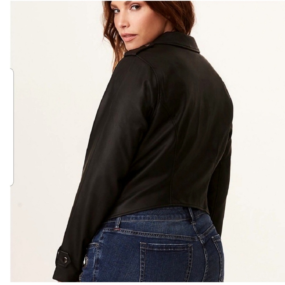 ❌SOLD❌               TORRID LEATHER MOTTJACKET - Picture 3 of 7